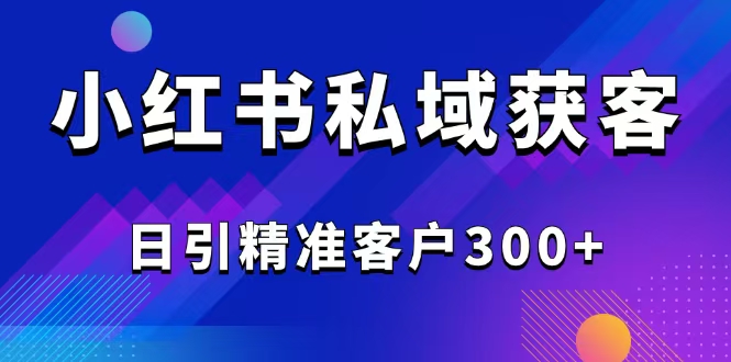 （14304期）2025最新小红书平台引流获客截流自热玩法讲解，日引精准客户300+-黑盒吧网创