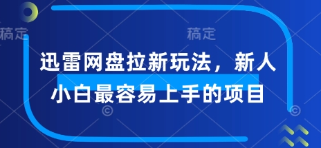 迅雷网盘拉新玩法，新人小白最容易上手的项目-黑盒吧网创