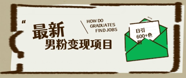 最新男粉变现项目，日引100+S粉，流量爆炸，小白轻松上手-黑盒吧网创